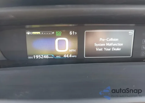 2019 Toyota Prius Le from USA, damaged, VIN JTDKARFU2K3072789